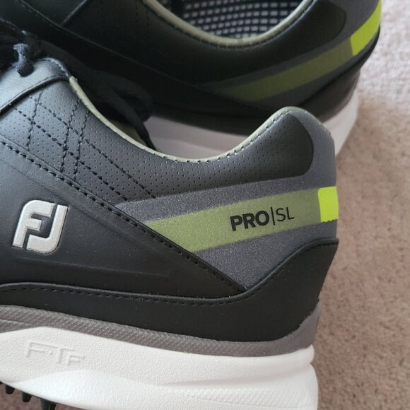 NEW FootJoy Pro SL Golf Shoes Men's Size 10 Black FJ Pro S/L - Picture 5 of 10